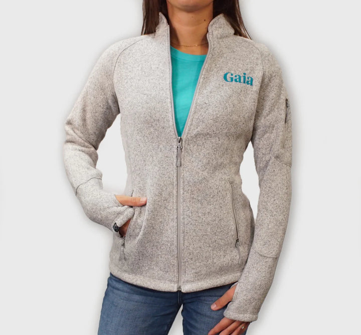 Embroidered Fleece Jacket - Women's