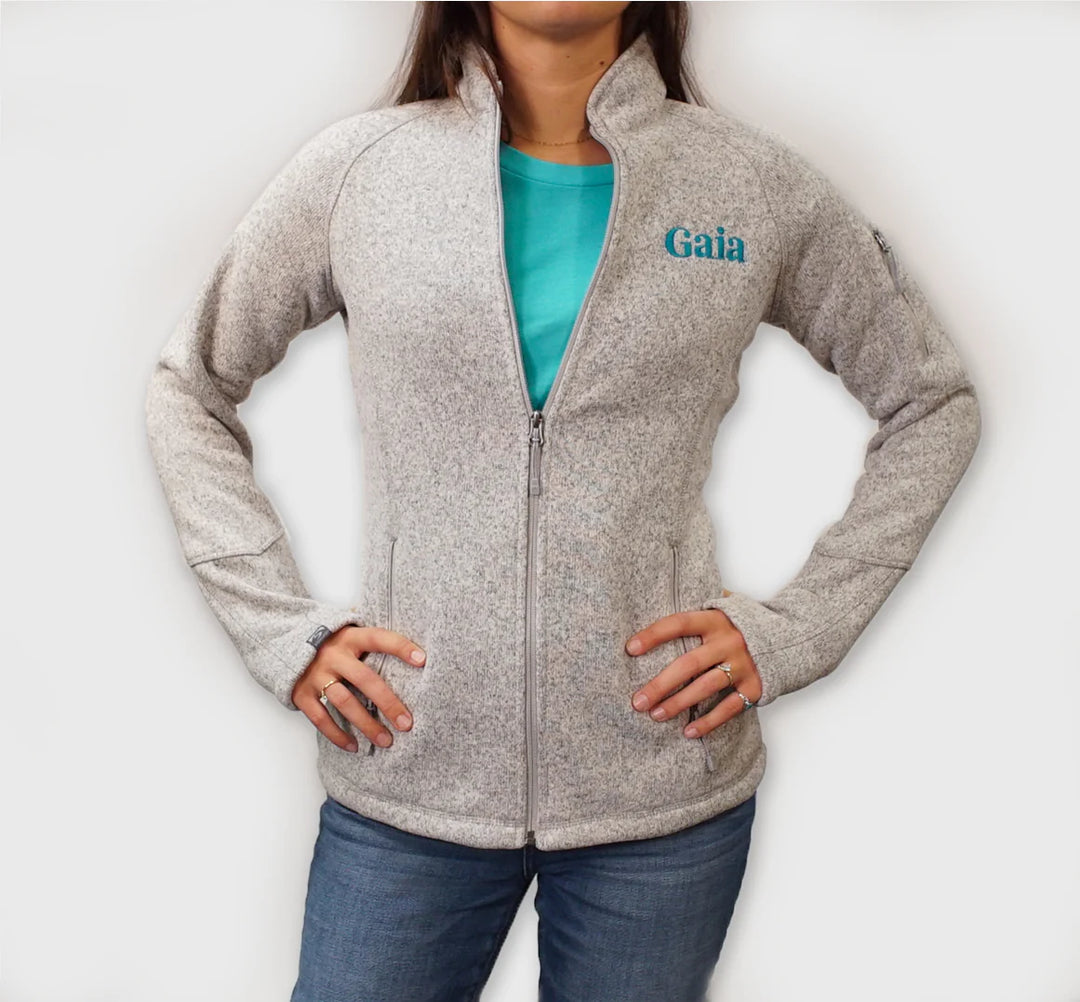 Embroidered Fleece Jacket - Women's